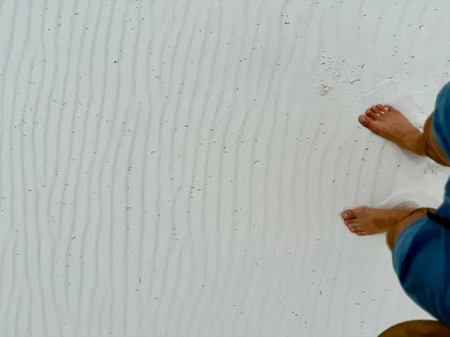 white sand